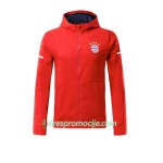 FC Bayern München Trening Jakna Kapuljačom 2017-18 Crvena